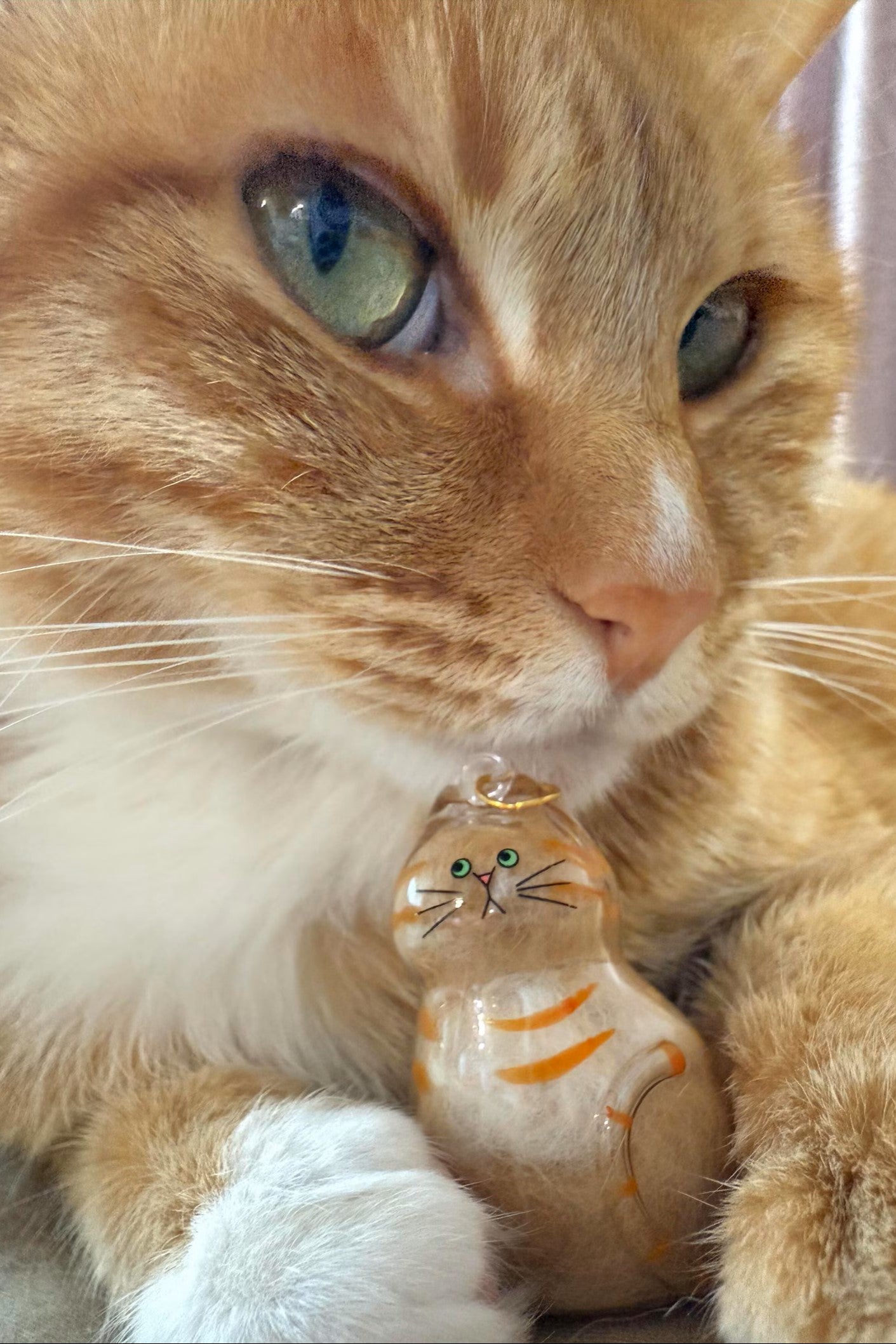 Llavero personalizado con recuerdo de pelo de gato