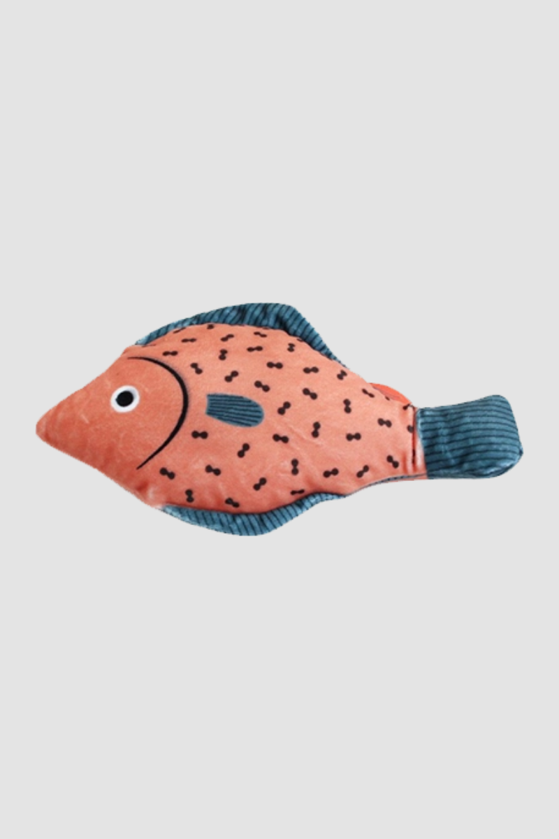 HiDREAM Double-Winged Carp Fish Catnip Toy With Bell