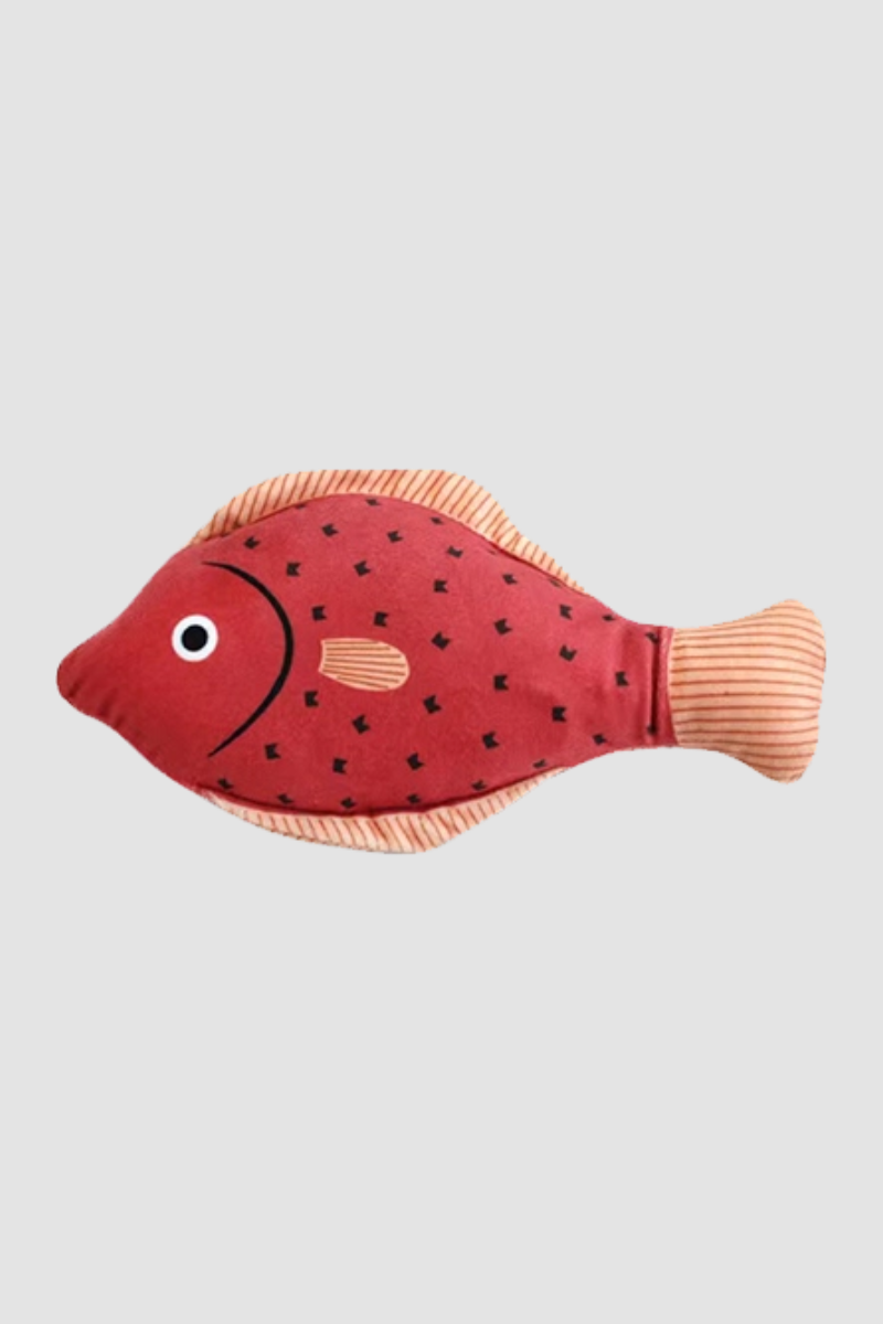 HiDREAM Double-Winged Carp Fish Catnip Kicker Toy with Bell