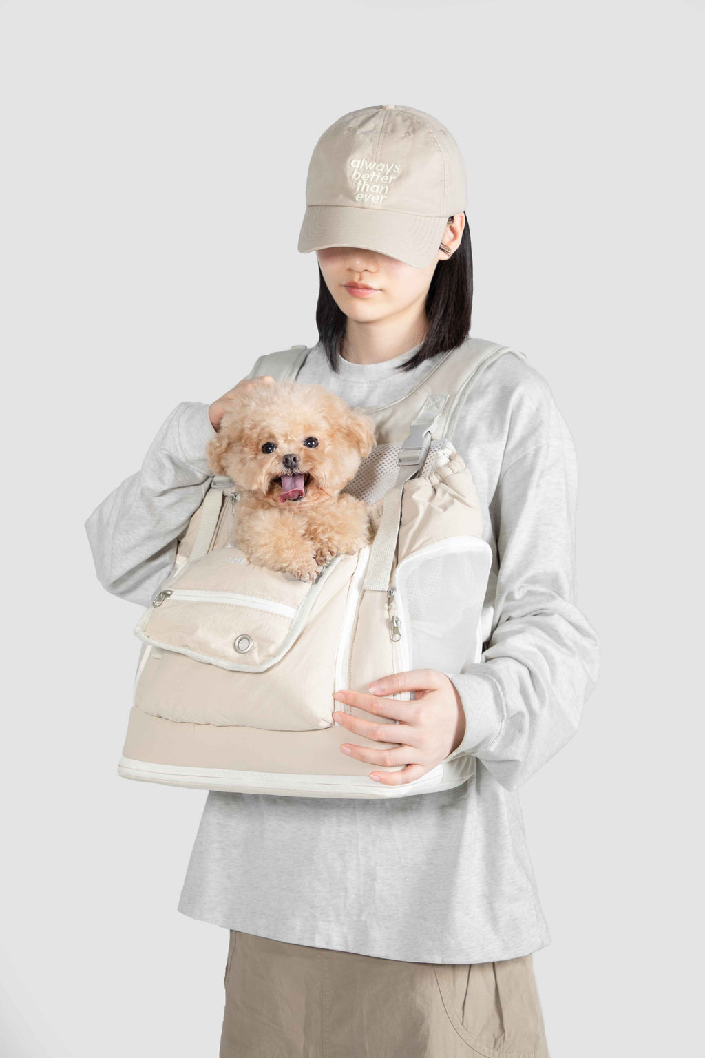 HiDREAM Puffy Front-Facing Pet Carrier Backpack For Dogs & Cats