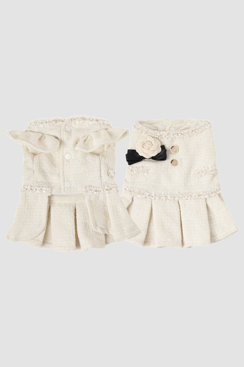 PAWSMOMENT Dog Dress - White