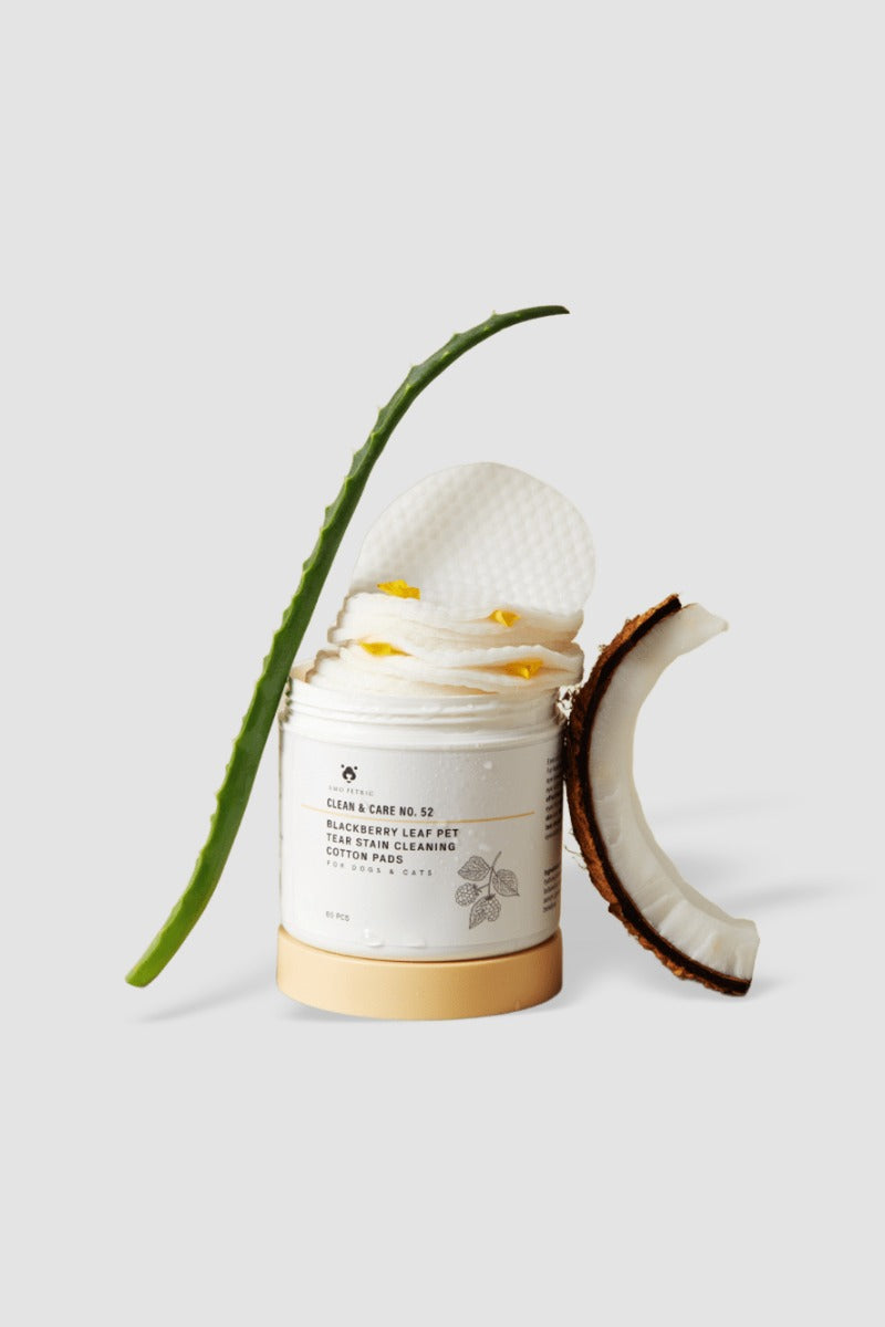 Amo Petric Blackberry Leaf Pet Tear Stain Cleaning Wipes 80 Sheets