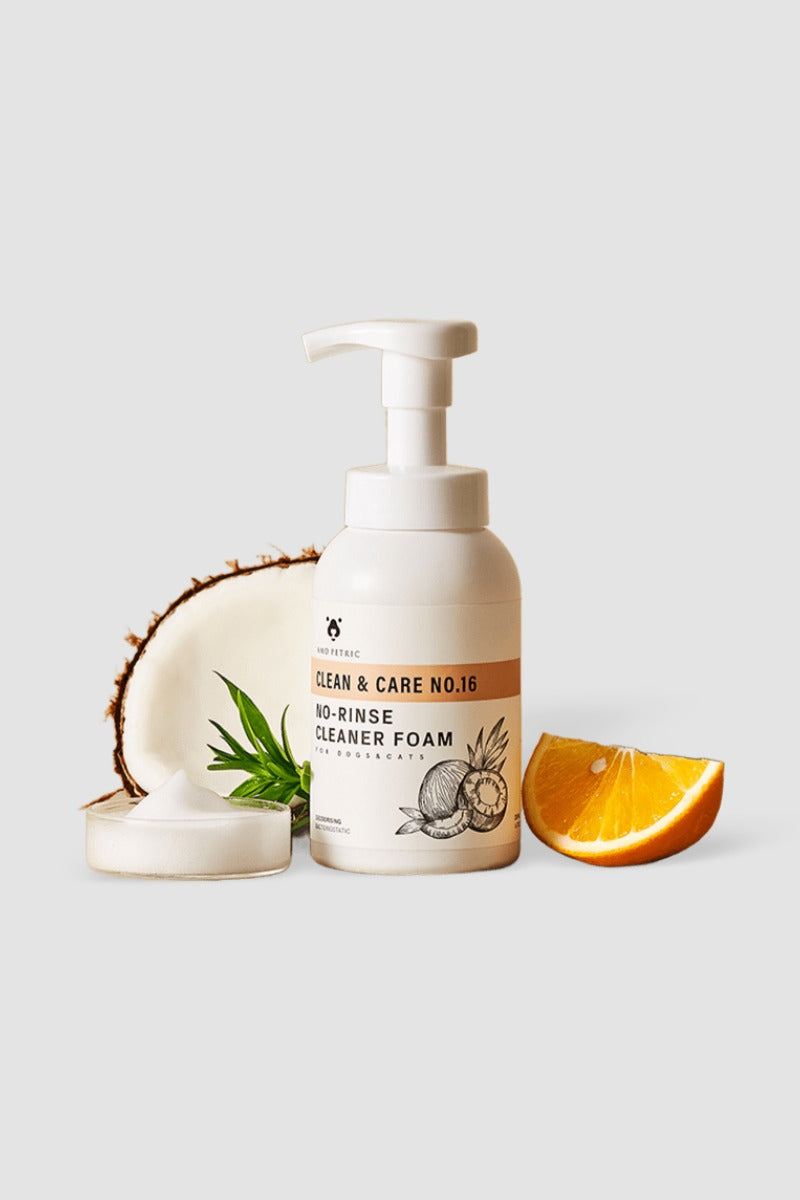 Amo Petric Coconut Oil No-Rinse Foaming Pet Shampoo for Dogs & Cats 200ml