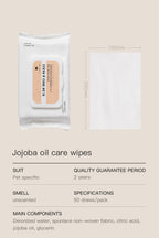 Amo Petric & Céline Dumartin Jojoba Oil Pet Wipes for Dogs & Cats 50 Sheets