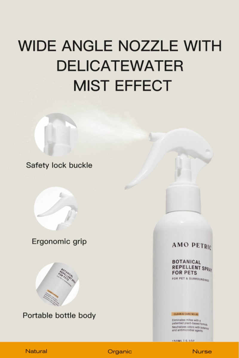 Amo Petric Natural Outdoor Flea & Tick Spray for Dogs & Cats