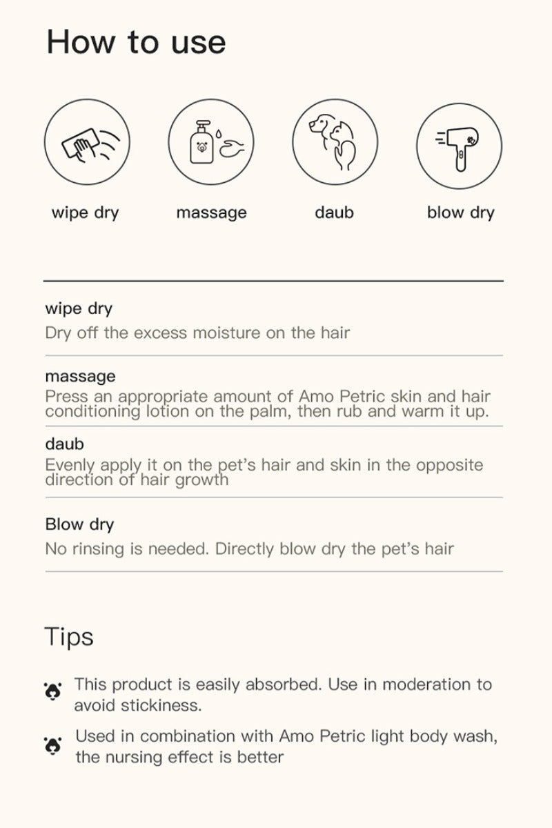 Amo Petric Scots Pine Leave-In Short Haired Dog Conditioner