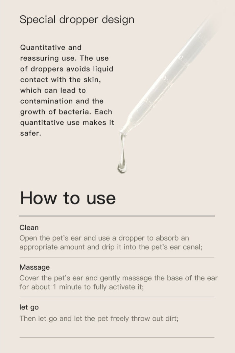 Amo Petric Witch Hazel Pet Ear Cleaning Drops for Dogs & Cats 60ml