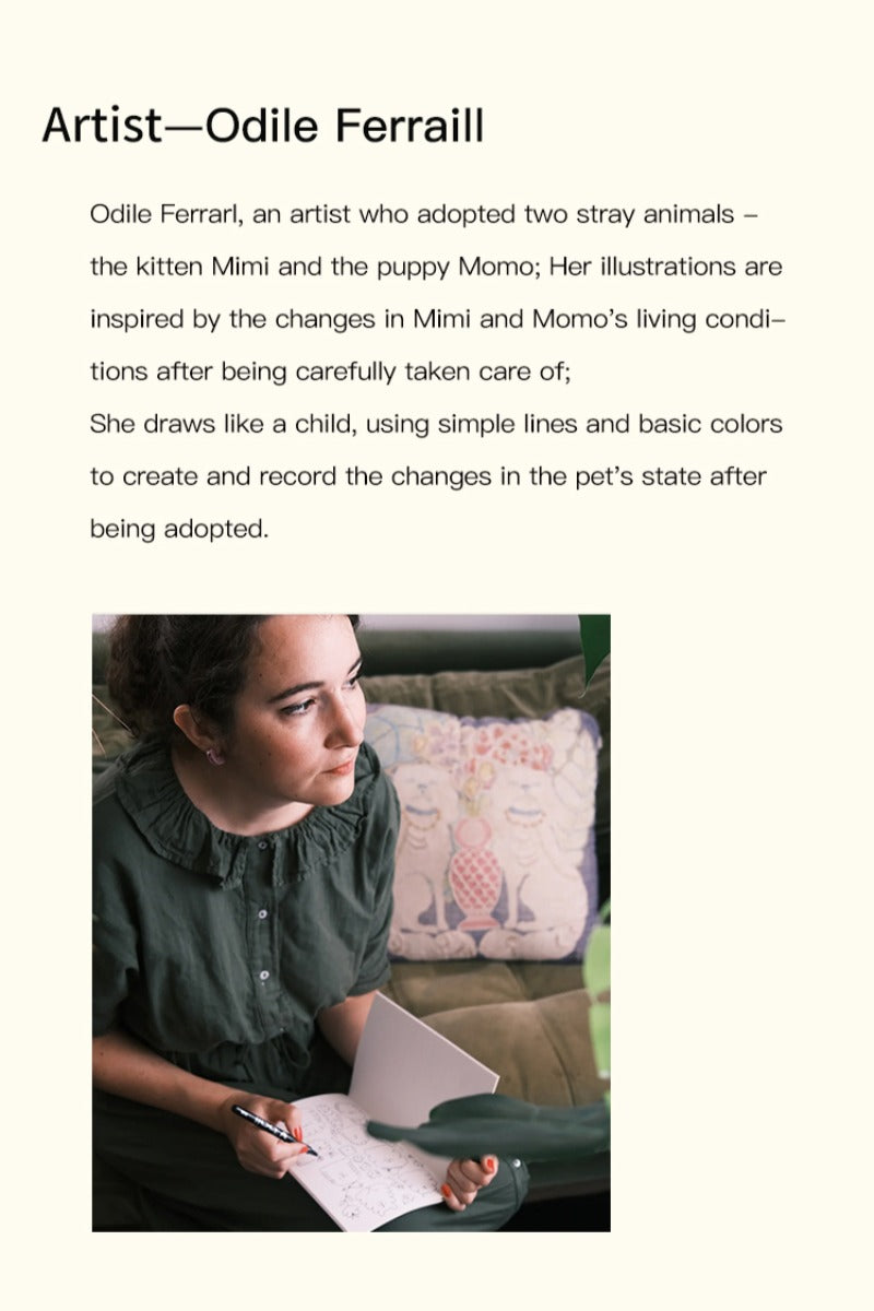 AmoPetric Smiling Ceramic Pet Bowl for Dogs & Cats