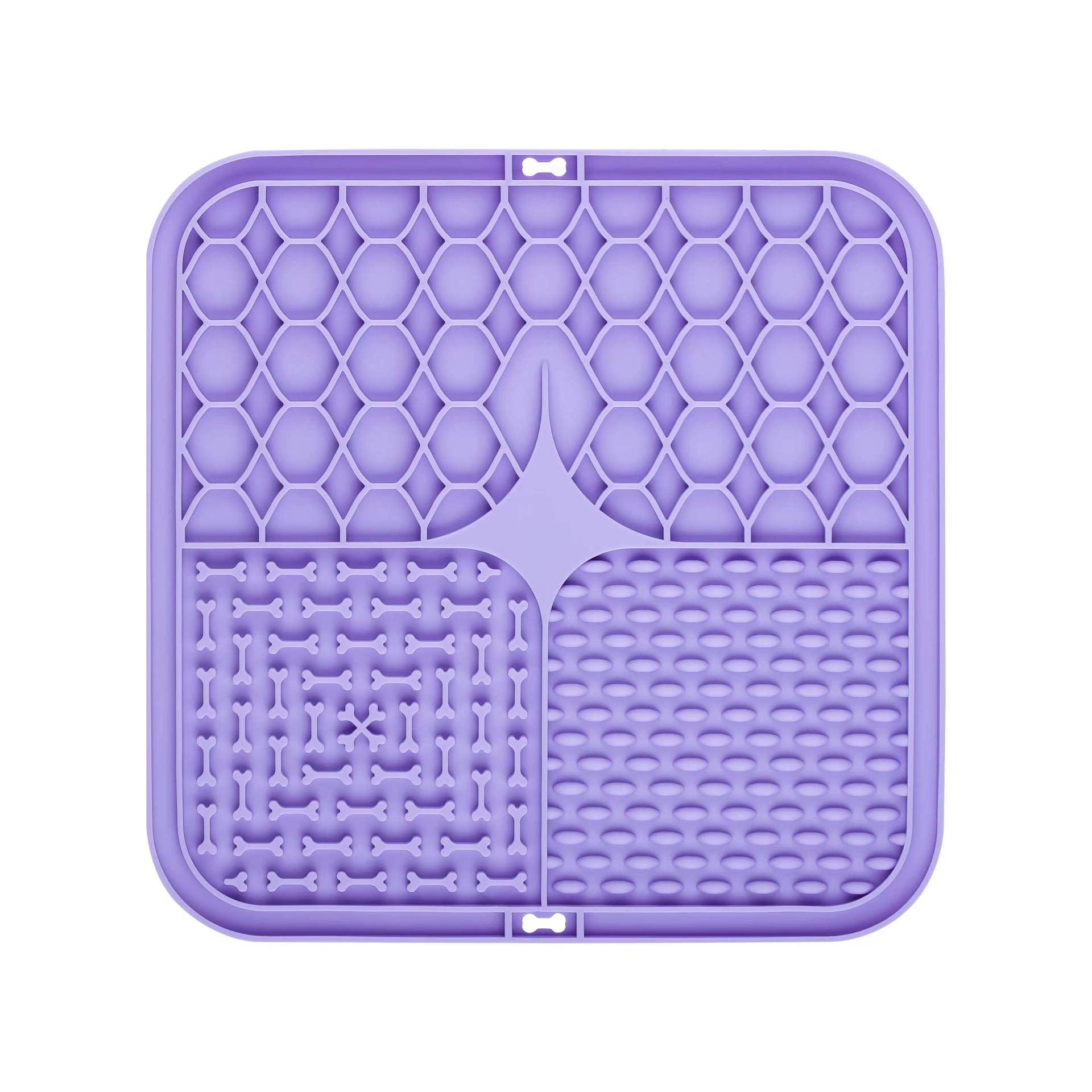 Dog Lick Mat Slow Feeder with Suction Cups 3-Section