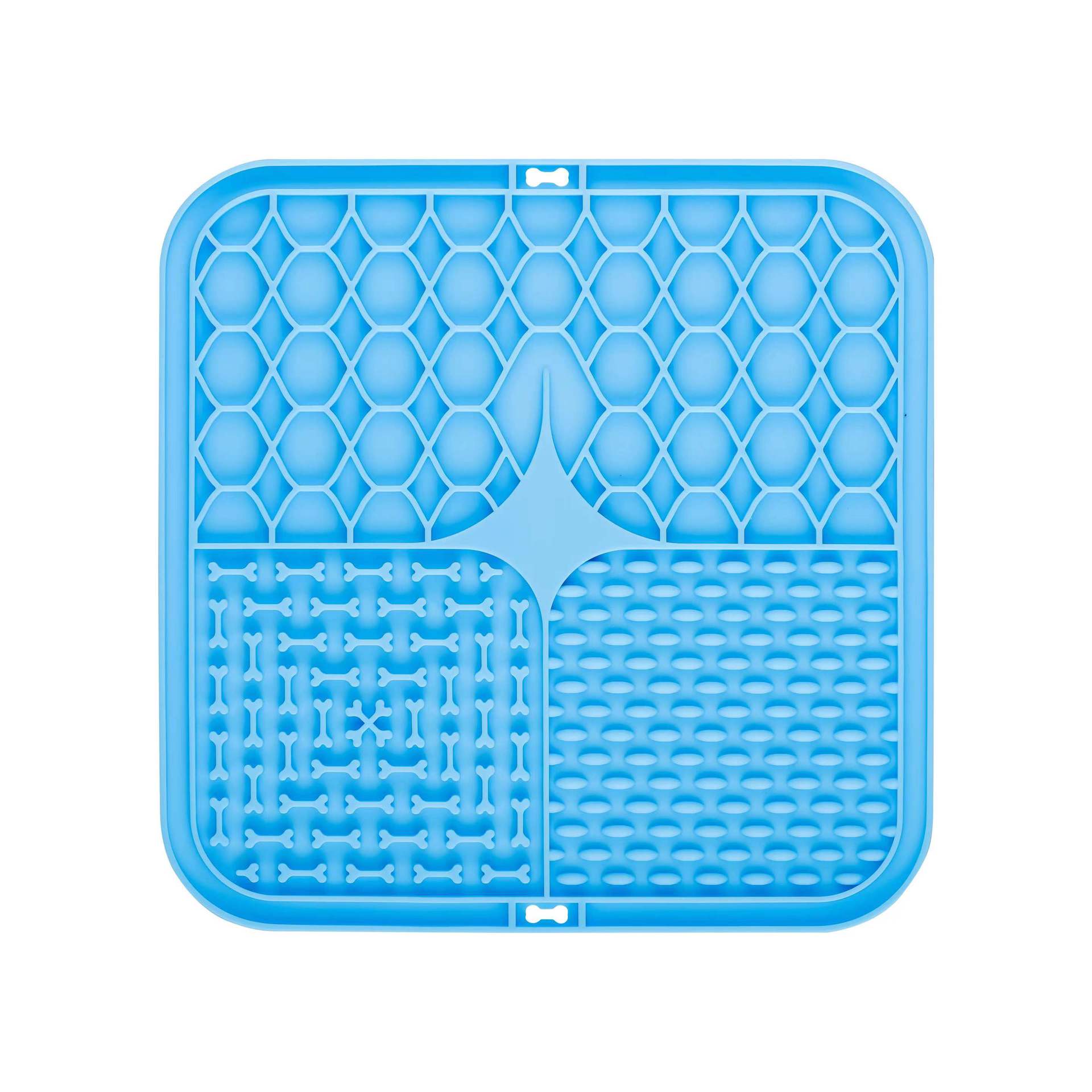 Dog Lick Mat Slow Feeder with Suction Cups 3-Section