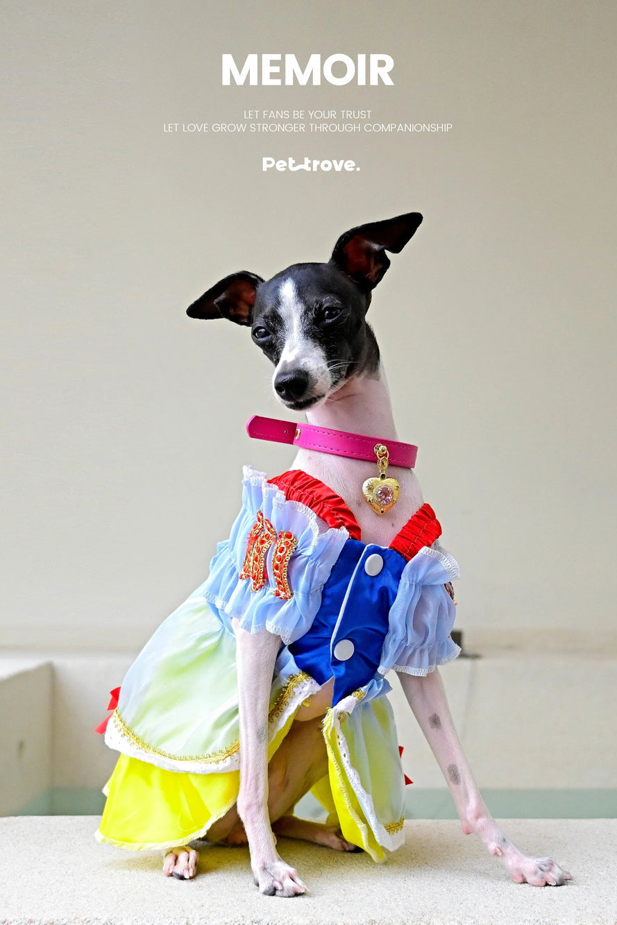 Pettrove Handmade Rhinestone Dog & Cat Leather Collar Pink Crystal Pendant