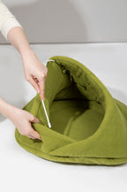 HiDREAM Cozy Fleece Semi-Enclosed Pet Bed For Dogs & Cats