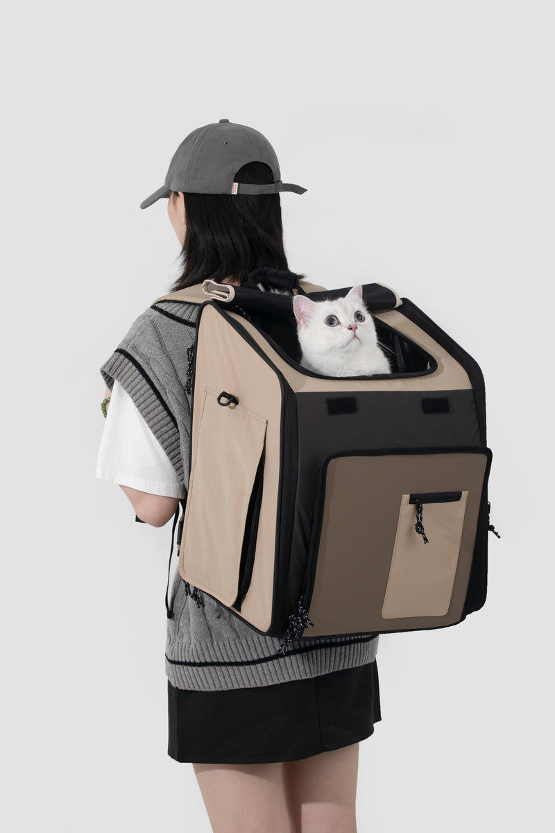 HiDREAM Expandable Front & Back Tent Pet Backpack