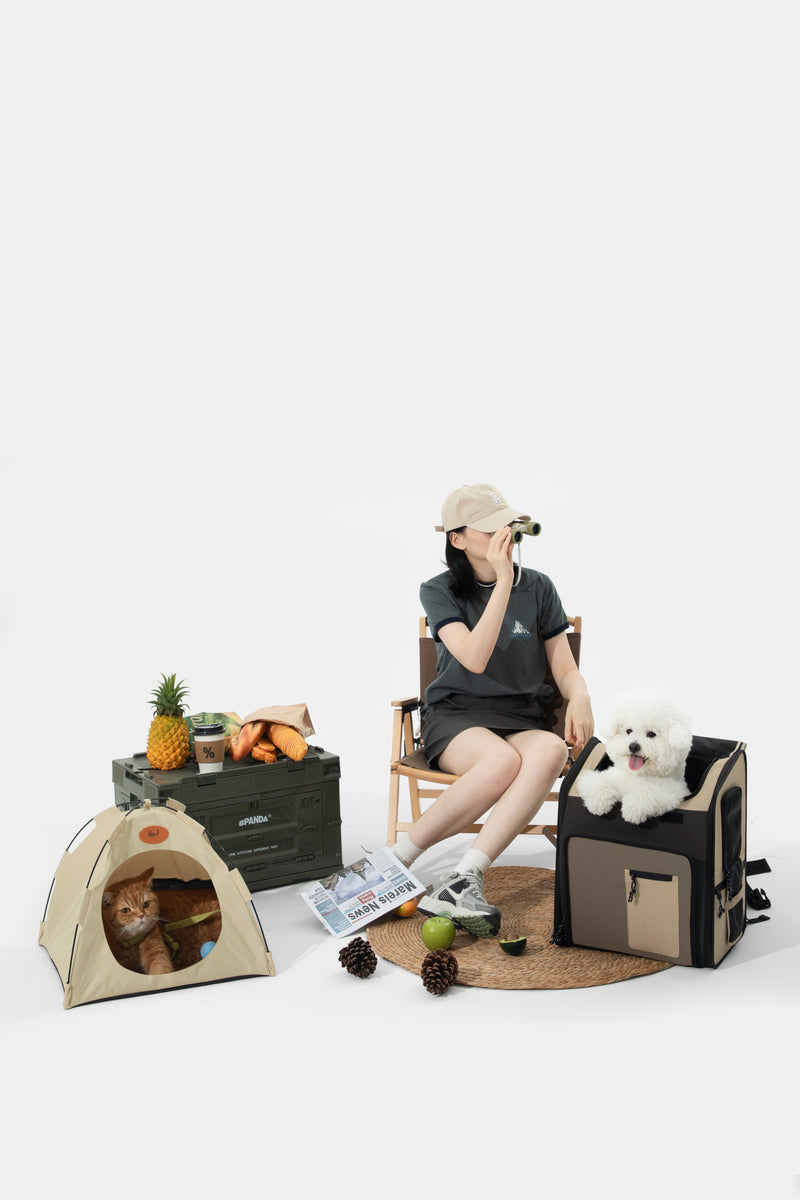 HiDREAM Expandable Front & Back Tent Pet Backpack