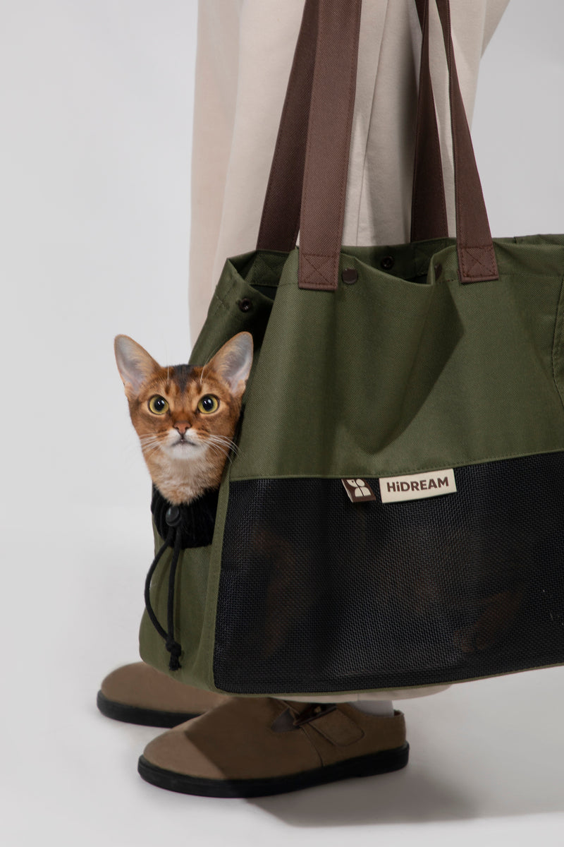 HiDREAM ポータブルペットショルダーバッグ 犬用＆猫用