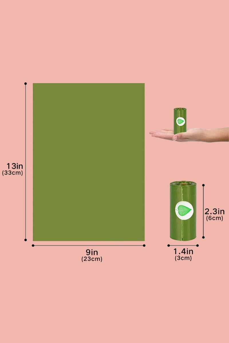 HiDREAM Rainbow Dog & Cat Waste Bags 120-Pcs