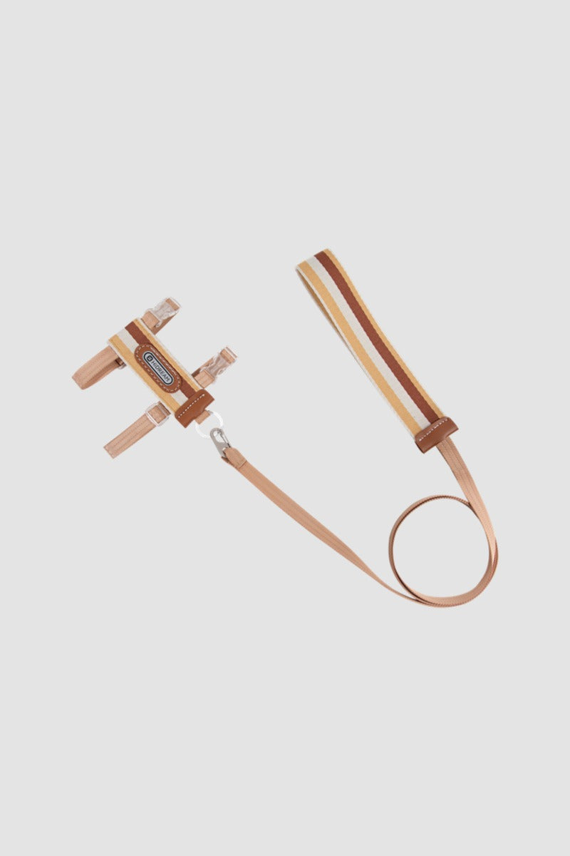 HiDREAM Striped H-Type Cat Harness & Leash Set