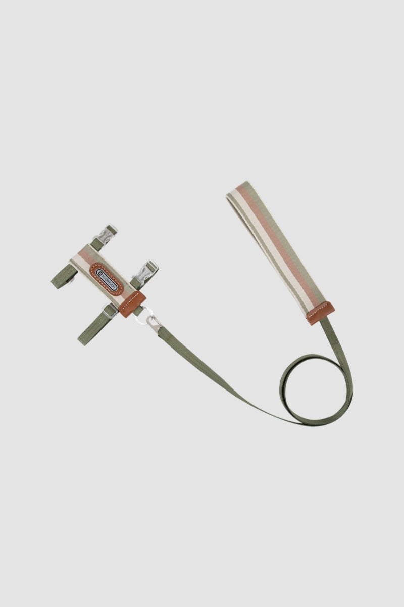 HiDREAM Striped H-Type Cat Harness & Leash Set