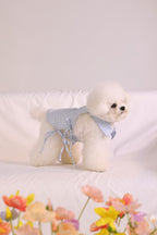 PAWSMOMENT Cotton Tie-Up Dog Shirt - Blue