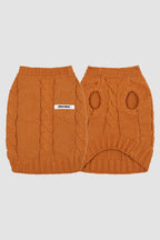 PAWSMOMENT Hund Winter Strickpullover - Braun