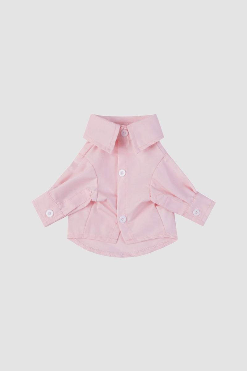 PAWSMOMENT Formal Plaid Button-Up Dog Shirt - Pink