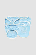 PAWSMOMENT Lightweight Breathable Sun Protection Dog Cooling Shirt - Blue