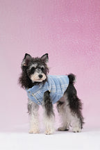 PAWSMOMENT Reversible Insulated Dog Puffer Jacket - Blue