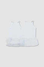 PAWSMOMENT Tulle Skirt Dog Camisole Dress - White