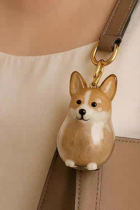 Personalized Dog Hair Keepsake Keychain