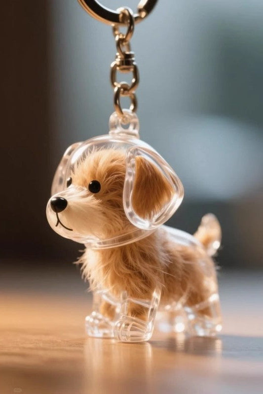 Personalized Dog Hair Keepsake Keychain