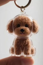 Personalized Dog Hair Keepsake Keychain