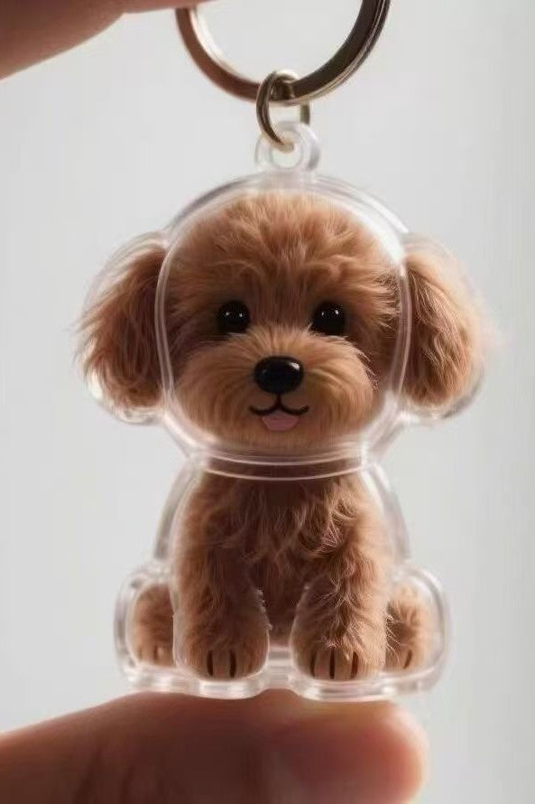 Personalized Dog Hair Keepsake Keychain