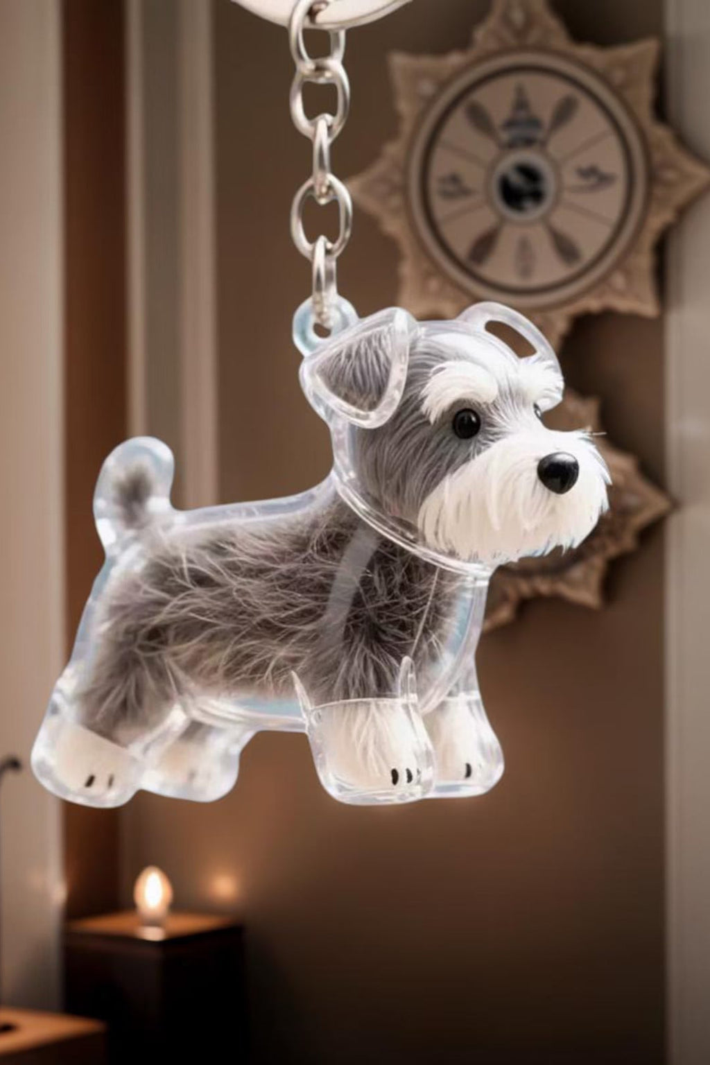 Personalized Dog Hair Keepsake Keychain